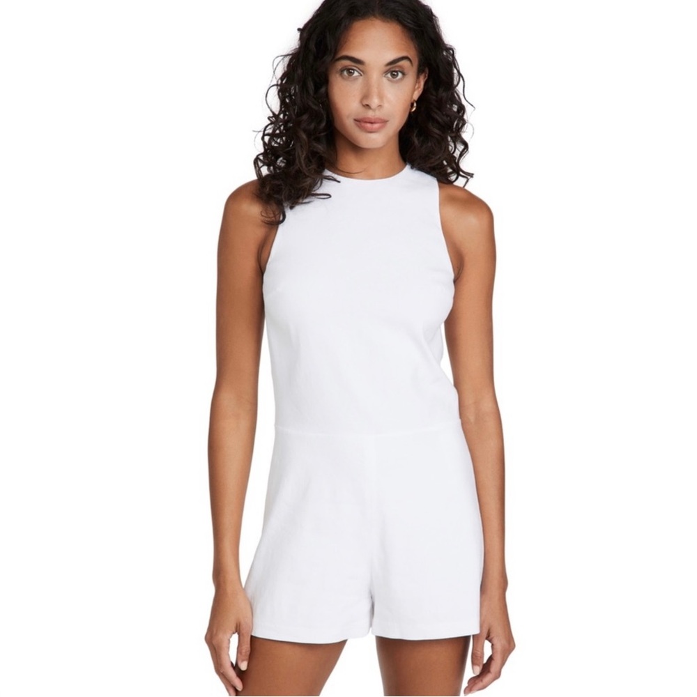 NEW VINCE WHITE SLEEVELESS ROMPER
